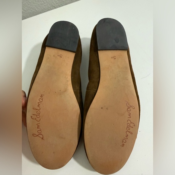 Sam Edelman Brown Suede Ballet Flats - Picture 3 of 5